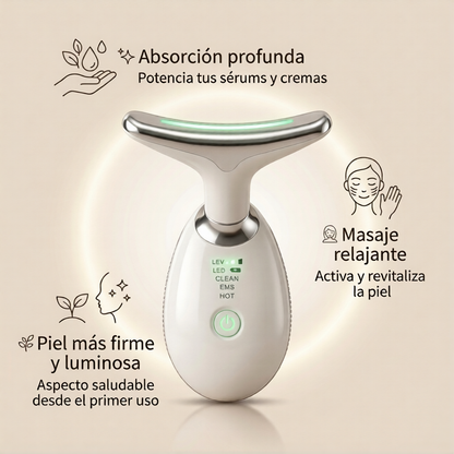 AURASKIN ONE™ Masajeador Facial LED Reafirmante