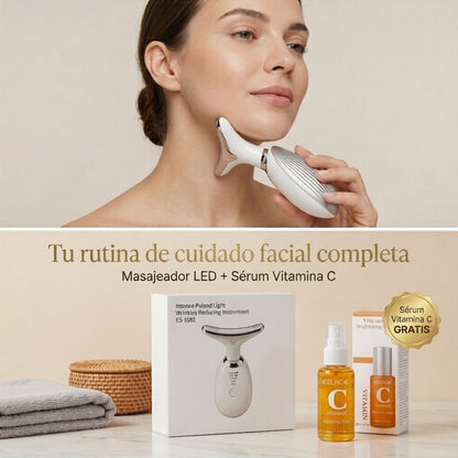 AURASKIN ONE™ Masajeador Facial LED Reafirmante