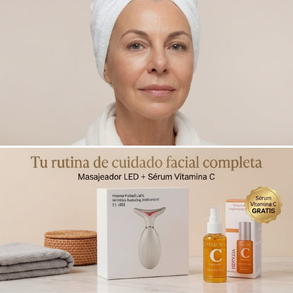AURASKIN ONE™ Masajeador Facial LED Reafirmante